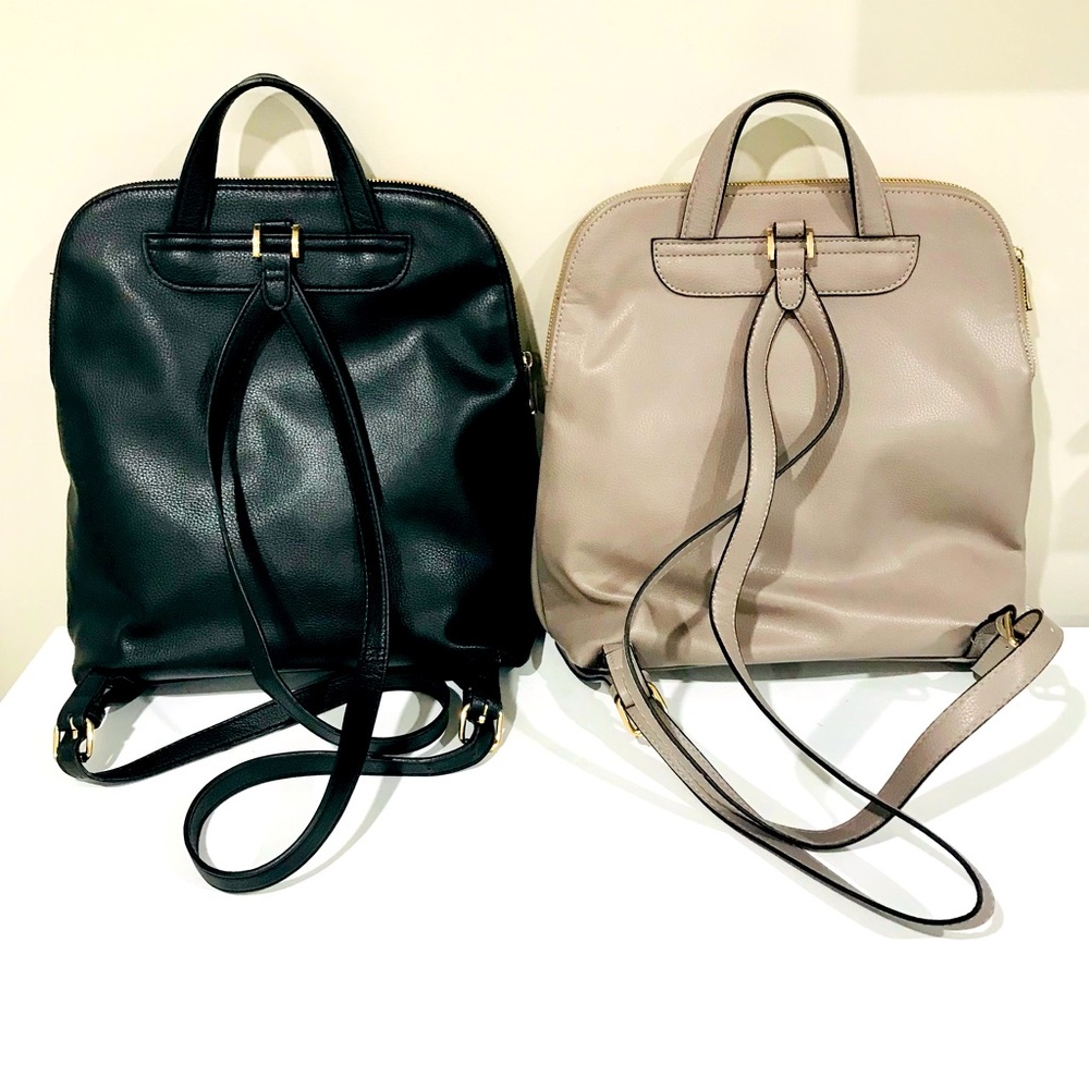 Backpack Backpack! Black & Taupe Combo Vegan Leather